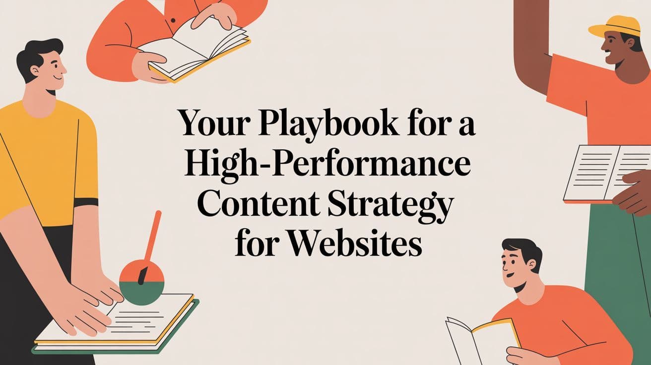 Your Playbook for a High-Performance Content Strategy for Websites